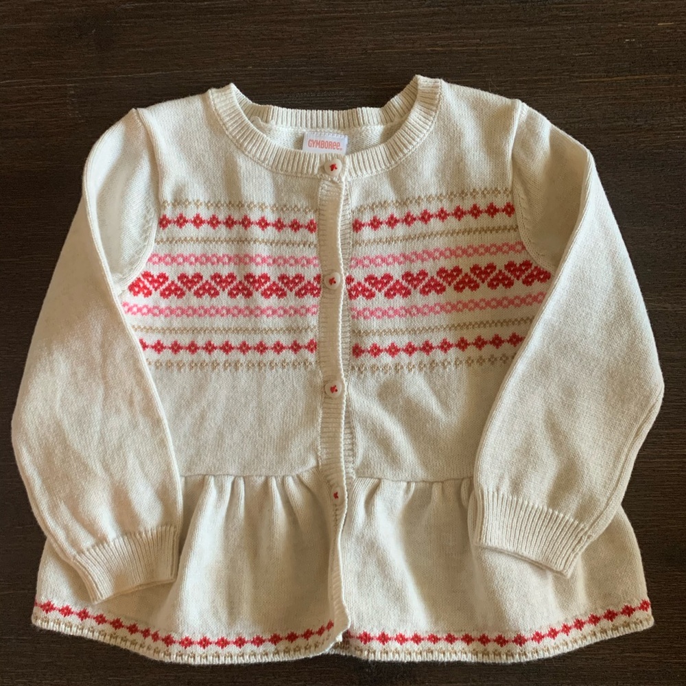 Gymboree Heart Cardigan Sweater